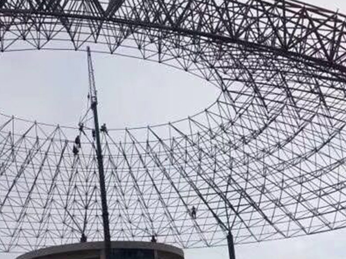 阿里篮球馆球形网架厂家价格